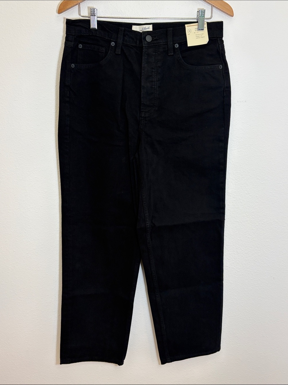 NWT Universal Thread Black Highest Rise Straight Jeans